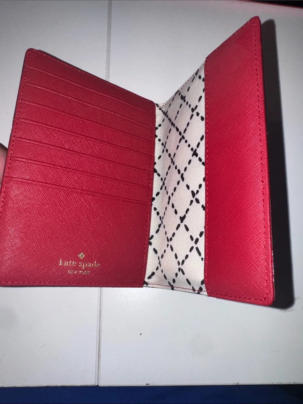 Red Kate Spade Passport Holder